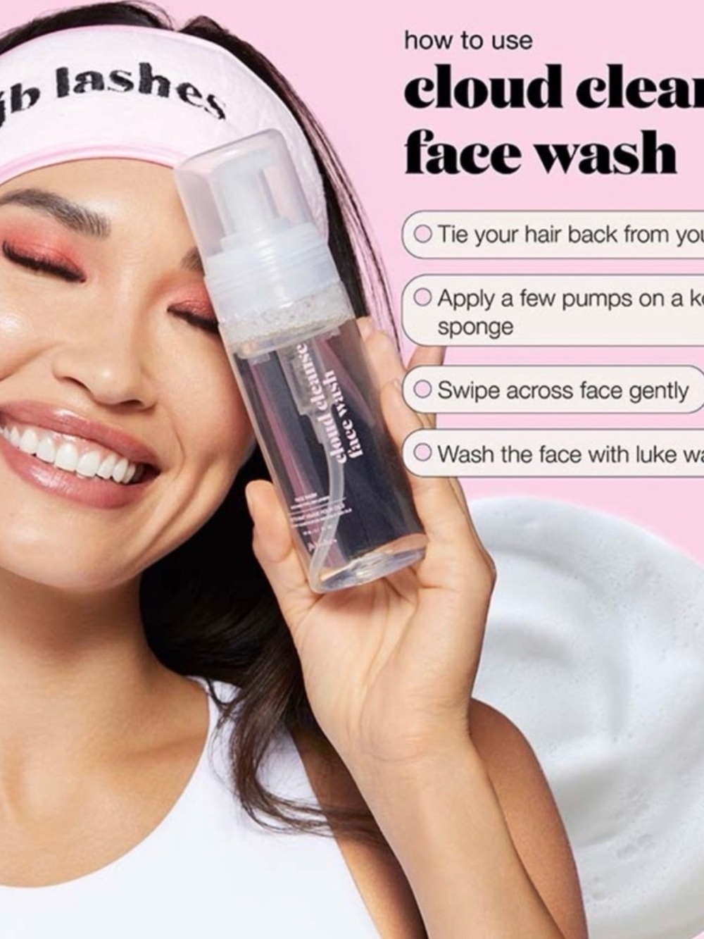 Set of 2 Cloud Clean Foaming Face Wash - JBLASHES